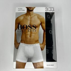 Hugo Boss Boxer Briefs 3 Pack Large Cotton Stretch NWT